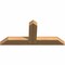Ekena Millwork Portland Timber Gable Bracket, Western Red Cedar, 48"W x 22"H x 3 1/2"D x 5 1/2"F, 11/12 Pitch GBW048X22X0406POR00SWR - alternate 5